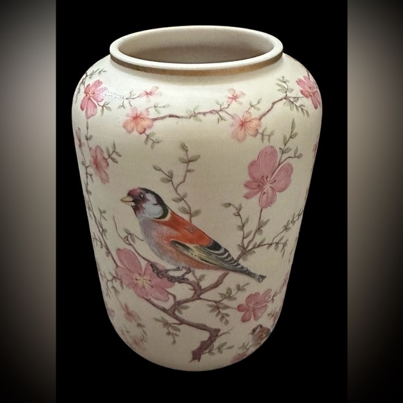 Porcelain Bird Pattern Vase and spice holder~ made in Portugal - Picture 4 of 4